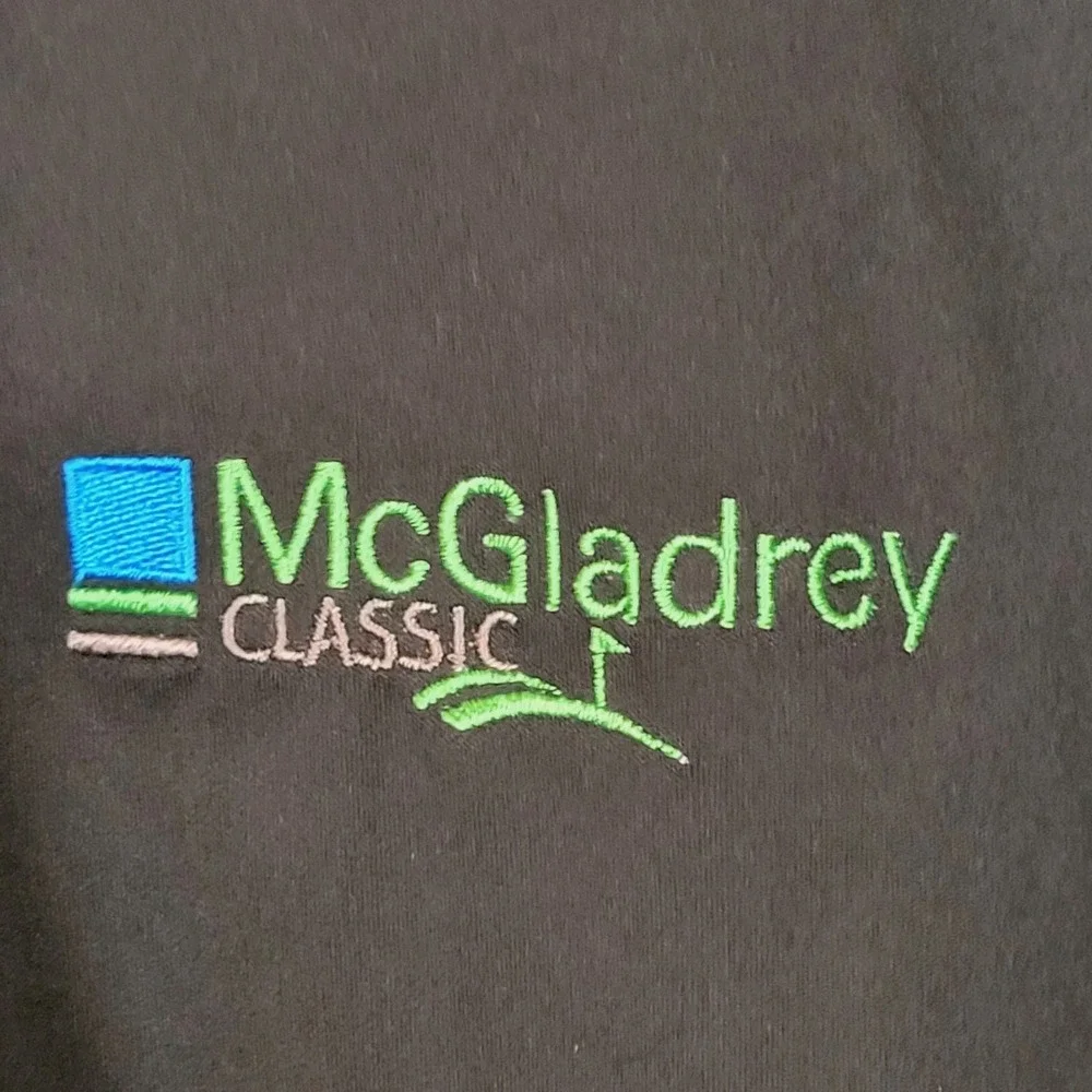 Polo Golf Ralph Lauren Pullover Jacket Men L Black McGladrey Classic Windbreaker